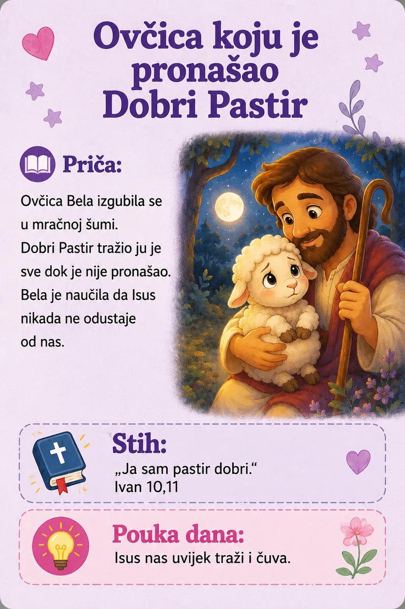 Ovčica koju je pronašao Dobri Pastir
