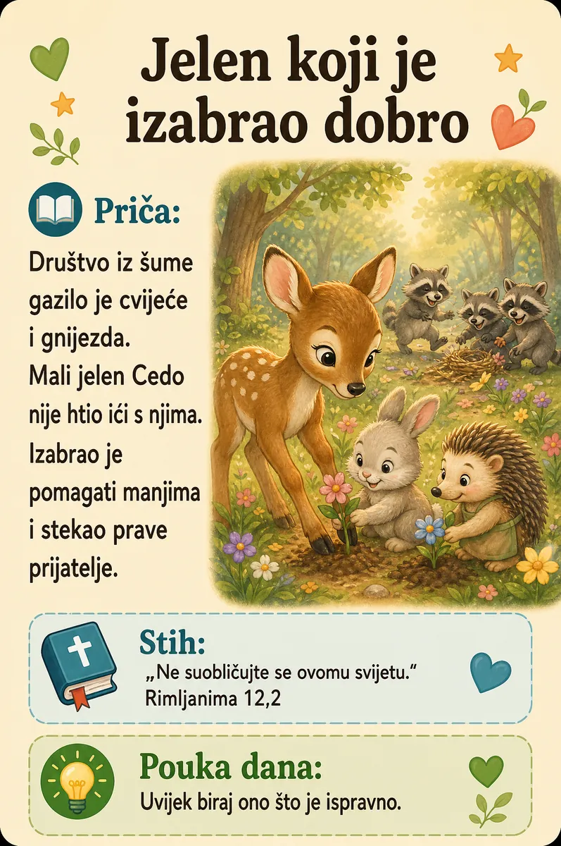 Jelen koji je izabrao dobro