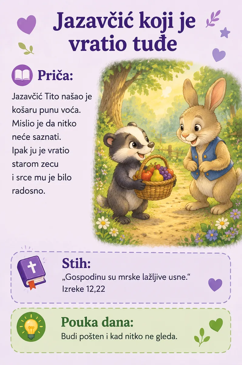 Jazavčić koji je vratio tuđe
